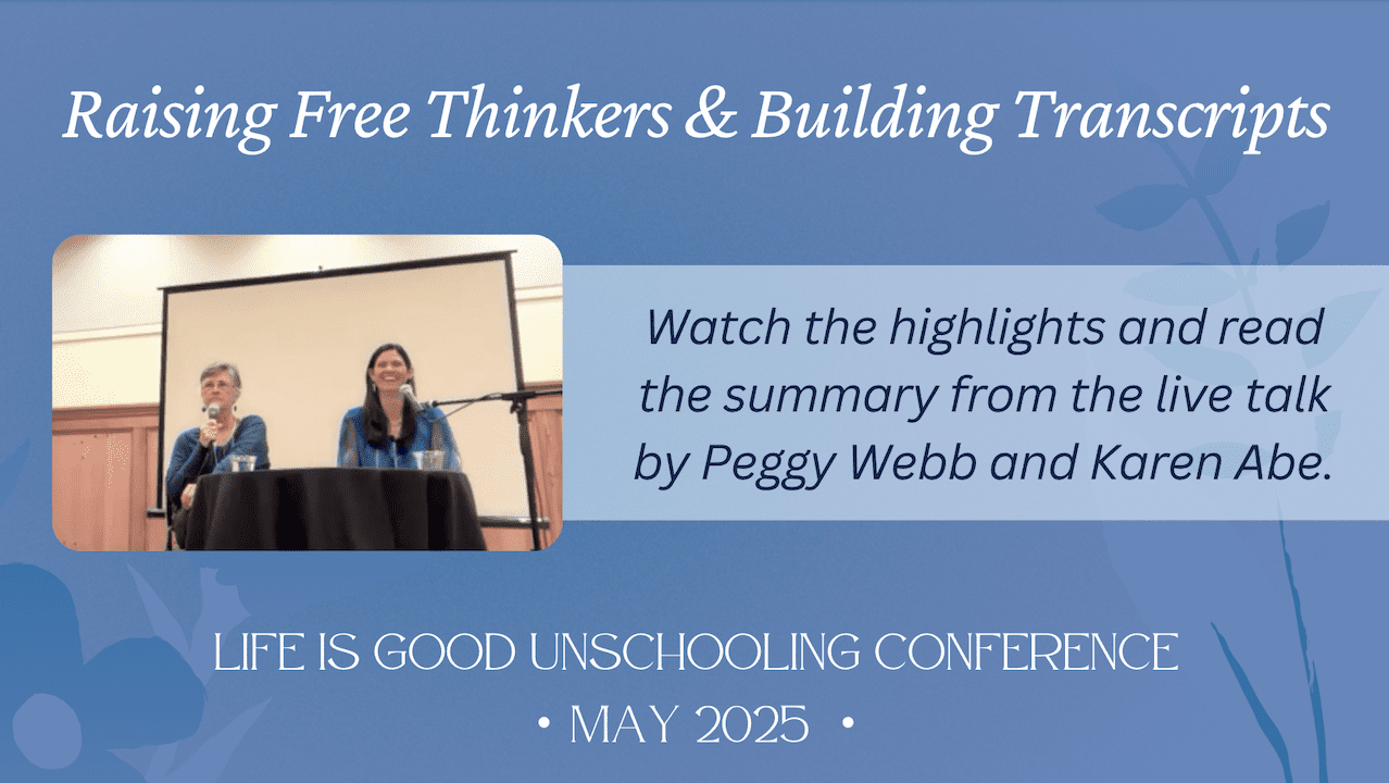 Raising Free Thinkers: A Speech by Peggy Webb and Karen Abe