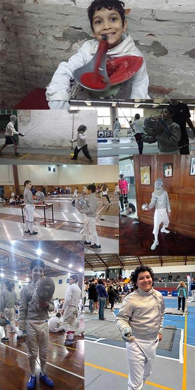 aprendizaje autodirigido en unschooling a través de la esgrima