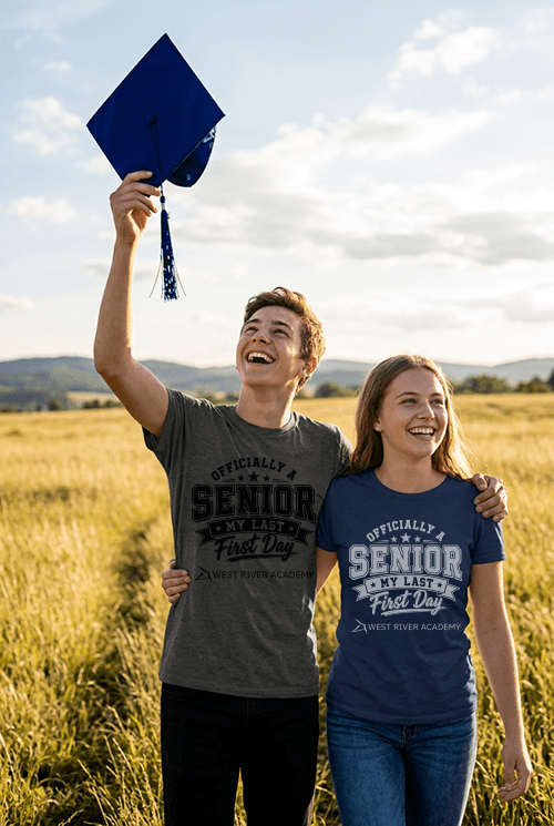 West River Academy seniors celebrating graduation